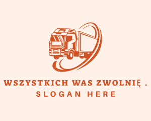Orange Delivery Vehicle Logo