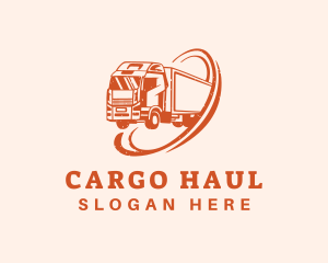 Orange Delivery Vehicle logo design