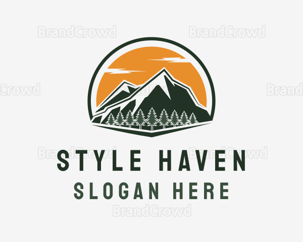 Mountain Travel Nature Logo