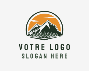 Mountain Travel Nature Logo