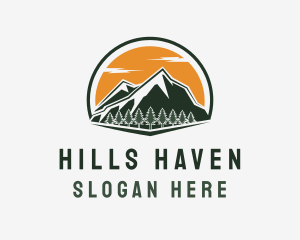 Mountain Travel Nature logo design