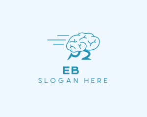 Mind - Fast Running Brain logo design