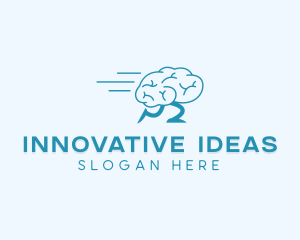 Fast Running Brain logo design