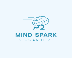 Stimulation - Fast Running Brain logo design