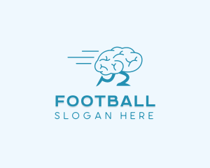 Psychologist - Fast Running Brain logo design