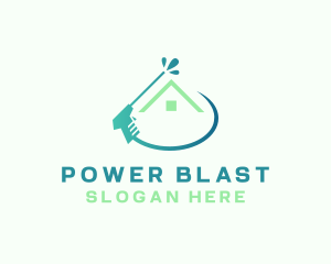 Residential Roof Power Washing logo design