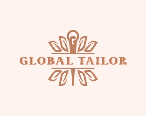 Sustainable Tailoring Needle logo design