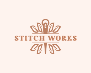 Sustainable Tailoring Needle logo design