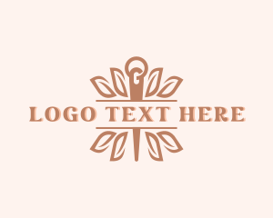 Feminine - Sustainable Tailoring Needle logo design