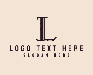 Slanted - Generic Business Firm Letter L logo design