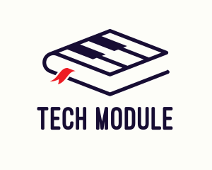 Module - Music Piano Bookmark logo design