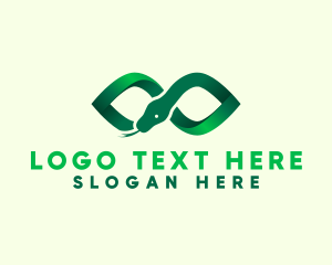 Green Infinity Snake Logo