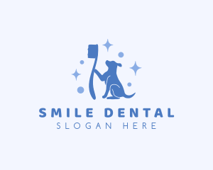 Shelter - Sparkly Dog Toothbrush logo design