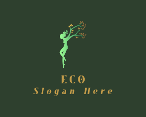 Farm - Green Tree Woman logo design