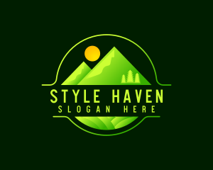 Souvenir Shop - Modern Mountain Adventure logo design