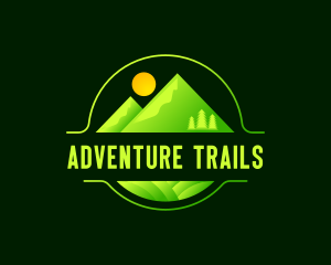 Modern Mountain Adventure logo design