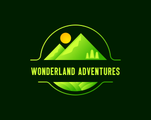 Modern Mountain Adventure logo design