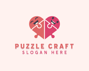 Heart Puzzle Daycare logo design