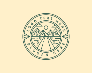 Explore - City Mountain Adventure logo design
