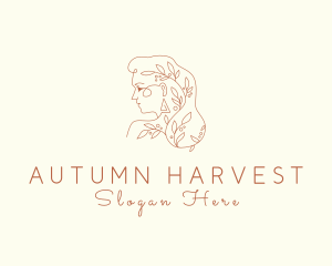 Autumn Woman Beauty logo design