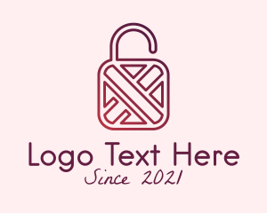 Secure - Minimalist Security Lock logo design
