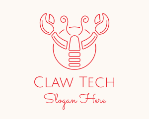 Red Lobster Claws logo design