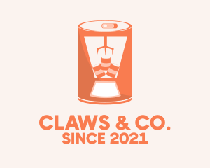 Drink Can Claw Vending Game logo design