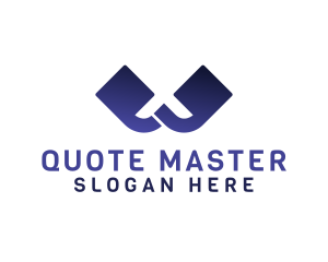 Quotation - Quote Letter W logo design