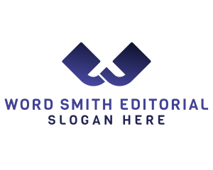 Editorial - Quote Letter W logo design