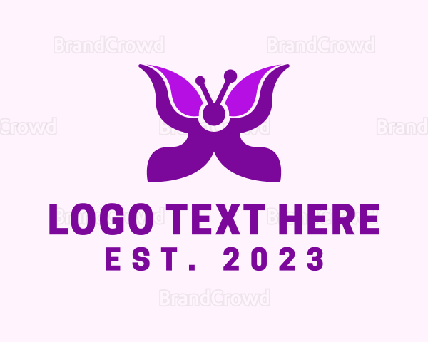 Insect Butterfly Wings Logo