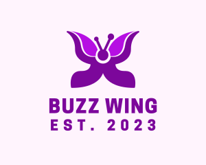 Insect Butterfly Wings logo design