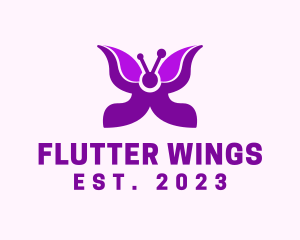 Insect Butterfly Wings logo design