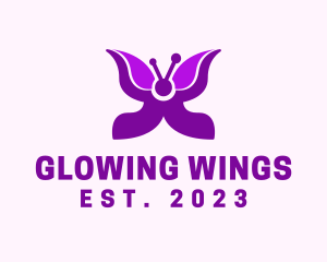 Insect Butterfly Wings logo design