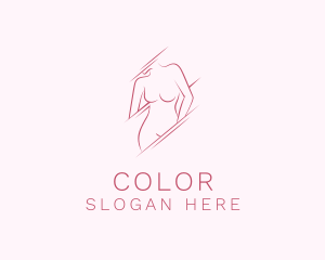 Curves - Naked Woman Body logo design