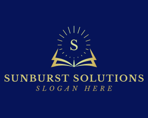 Sunburst - Sunburst Book Letter logo design