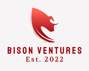 Wild Bison Bull  logo design