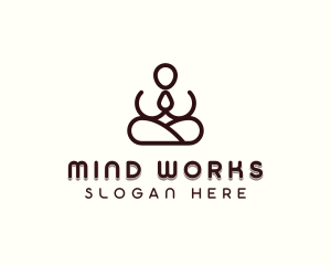 Meditation Yoga Wellness logo design