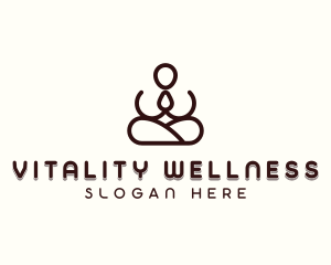 Meditation Yoga Wellness logo design