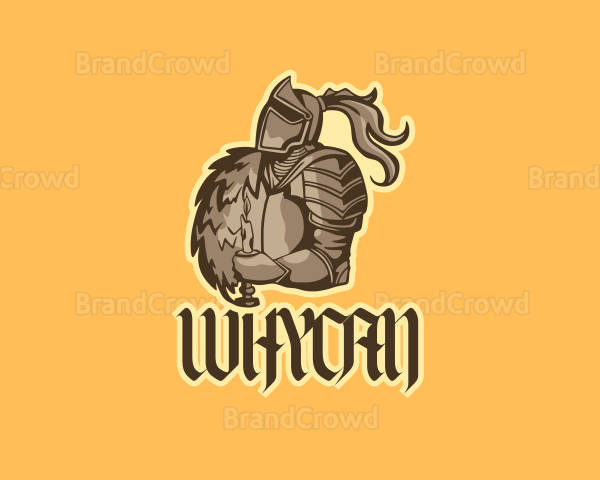 Brown Warrior Avatar Logo