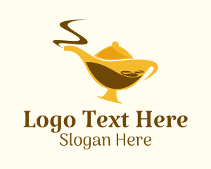 Genie Lamp Coffee Logo