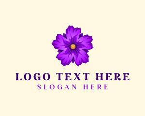Natural Flower Bloom logo design