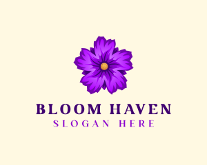 Natural Flower Bloom logo design