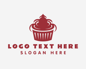 Food - Cupcake Pastry Snack logo design