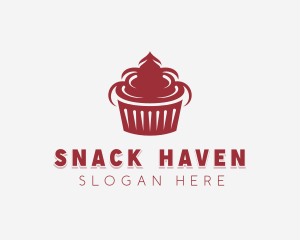 Cupcake Pastry Snack logo design