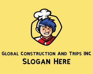 Oriental - Asian Restaurant Chef logo design