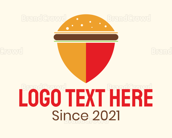 Burger Bun Shield Helemt Logo