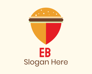 Burger Bun Shield Helemt Logo