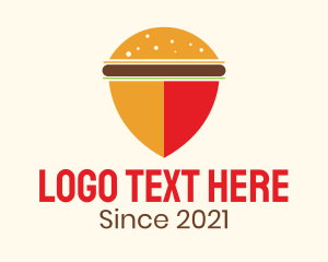 Burger Bun Shield Helemt Logo