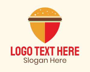 Burger Bun Shield Helemt Logo