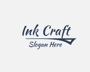 Calligraphy Ink Business logo design